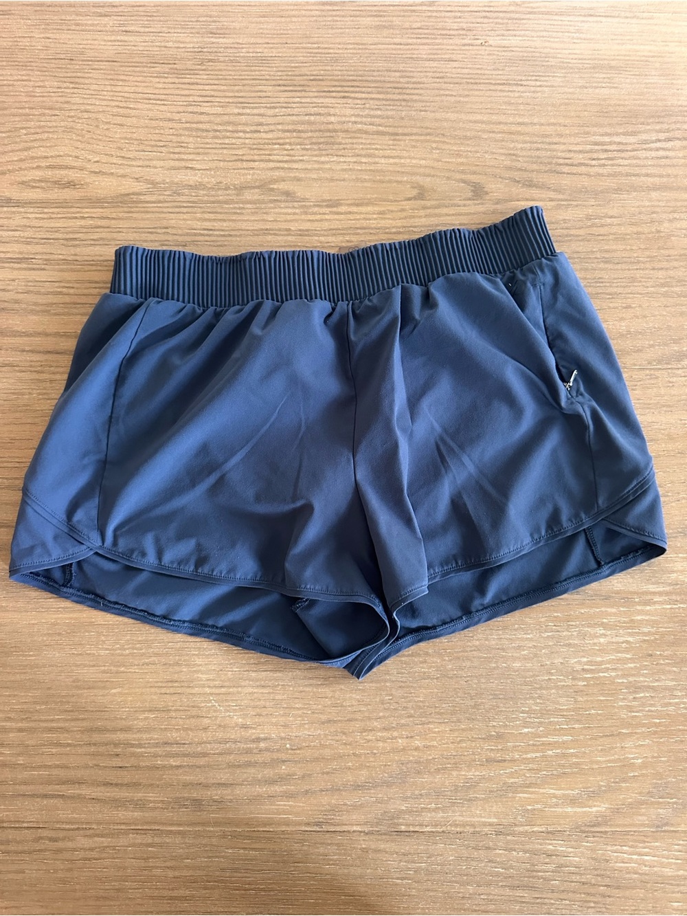 CALIA Navy Athletic Running Shorts Zip Pockets Size M